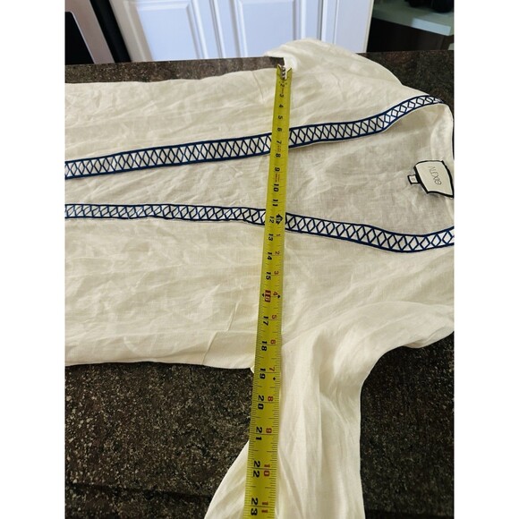 ALEXIS Belia Embroidered  Dress S pure linene  long sleeves embroidered “No belt - Picture 11 of 16